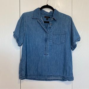 J Crew Chambray Popover